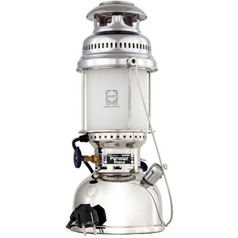 12508 ペトロマックス アウトドア エレクトロ 自宅 家庭用コンセント 60ワット 照明 PETROMAX PETROMAX(ペトロマックス) ニッケル色 高さ17cm幅40cm