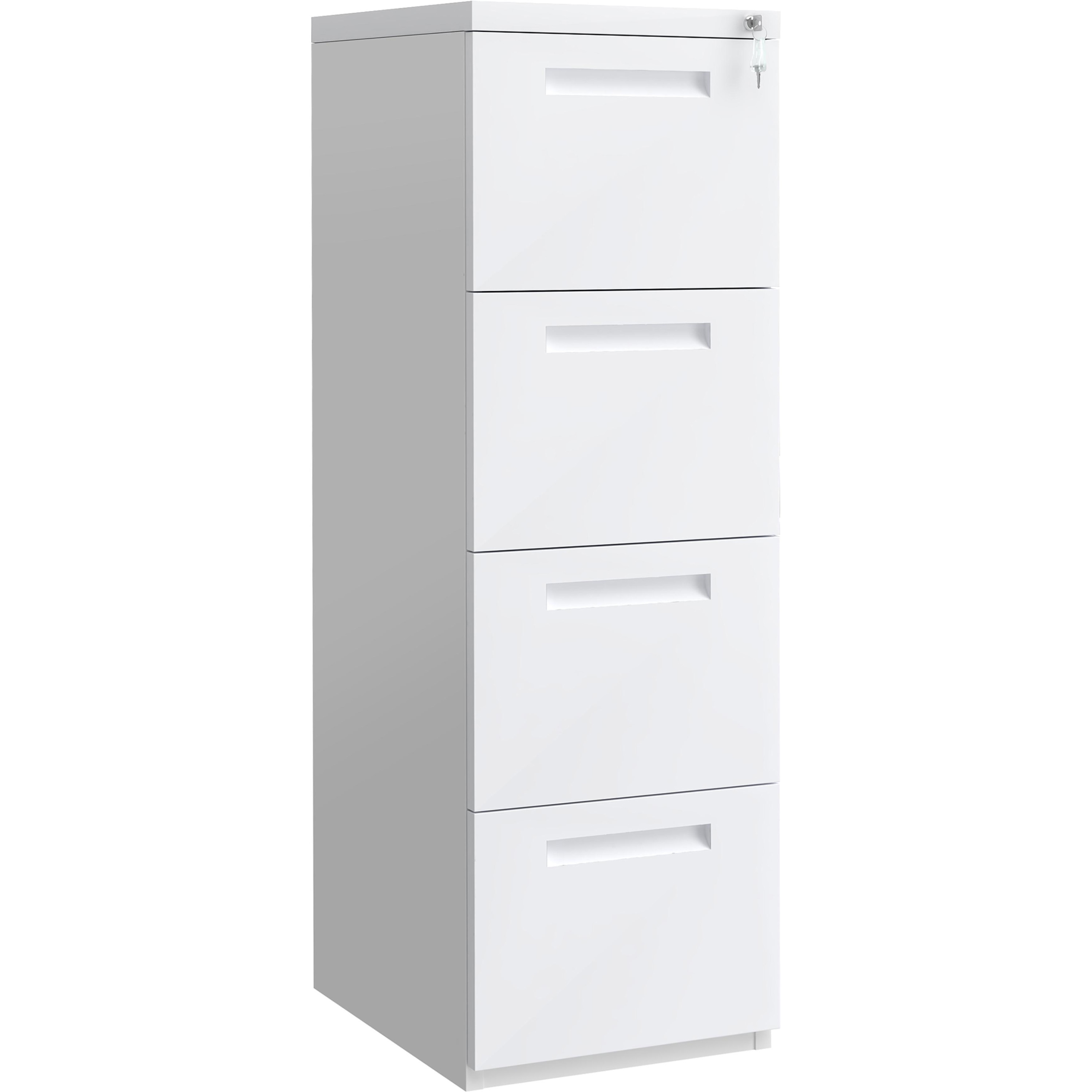 NFC4-0450-WH ファイリングキャビネット 4段 ホワイト Y2K 高さ1301mm幅402mm奥行500mm  NFC4-0450-WH
