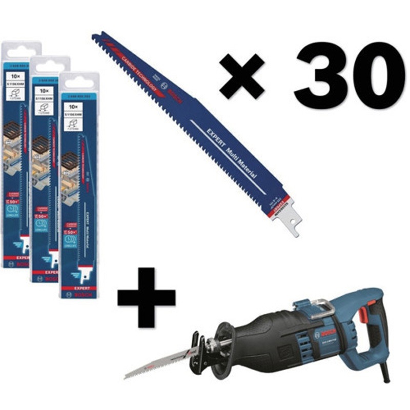 S1156XHM30GSA1200PESET 超硬セーバーソーブレード S1156XHMマルチ建材用30本+セーバーソーセット BOSCH(ボッシュ) 全長225mm 1セット(1セット)