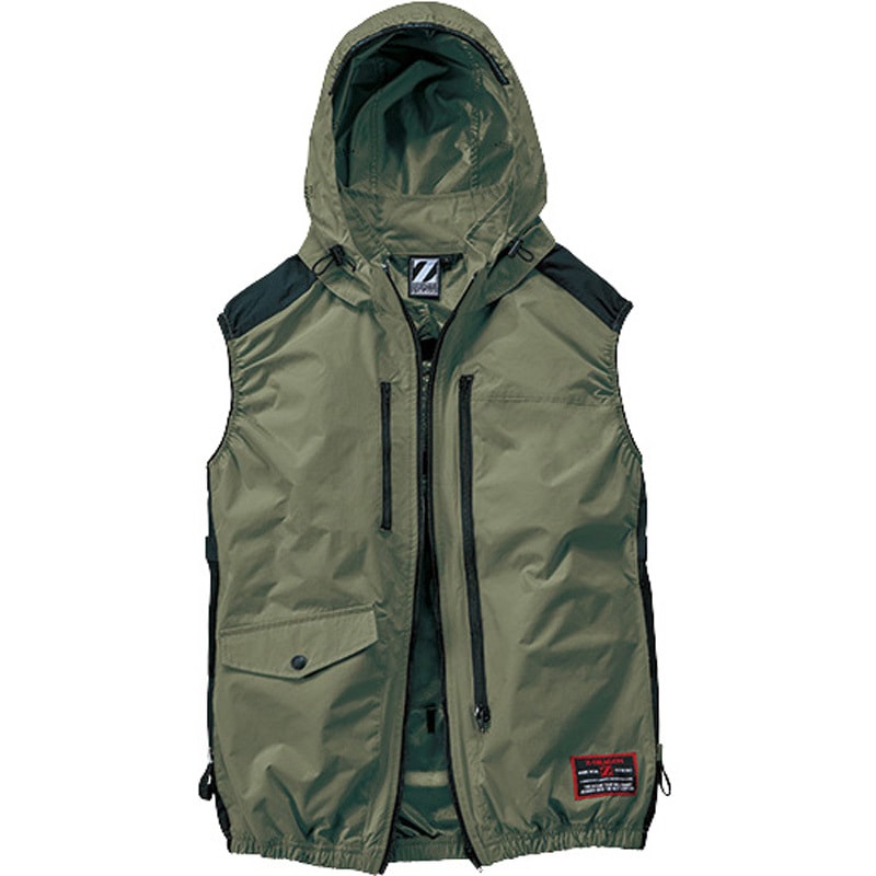 74320 【Z-DRAGON】 74320 空調服(R)ベスト 自重堂 スモークカーキ色 サイズ4L 4,938円