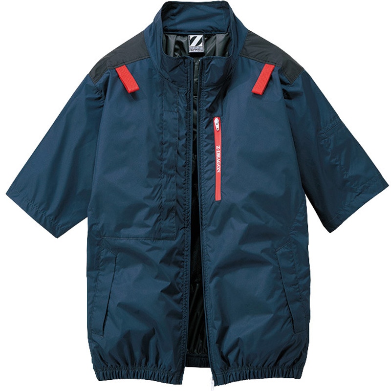 74340 【Z-DRAGON】 74340 空調服(R)半袖ブルゾン 自重堂 ネイビー色