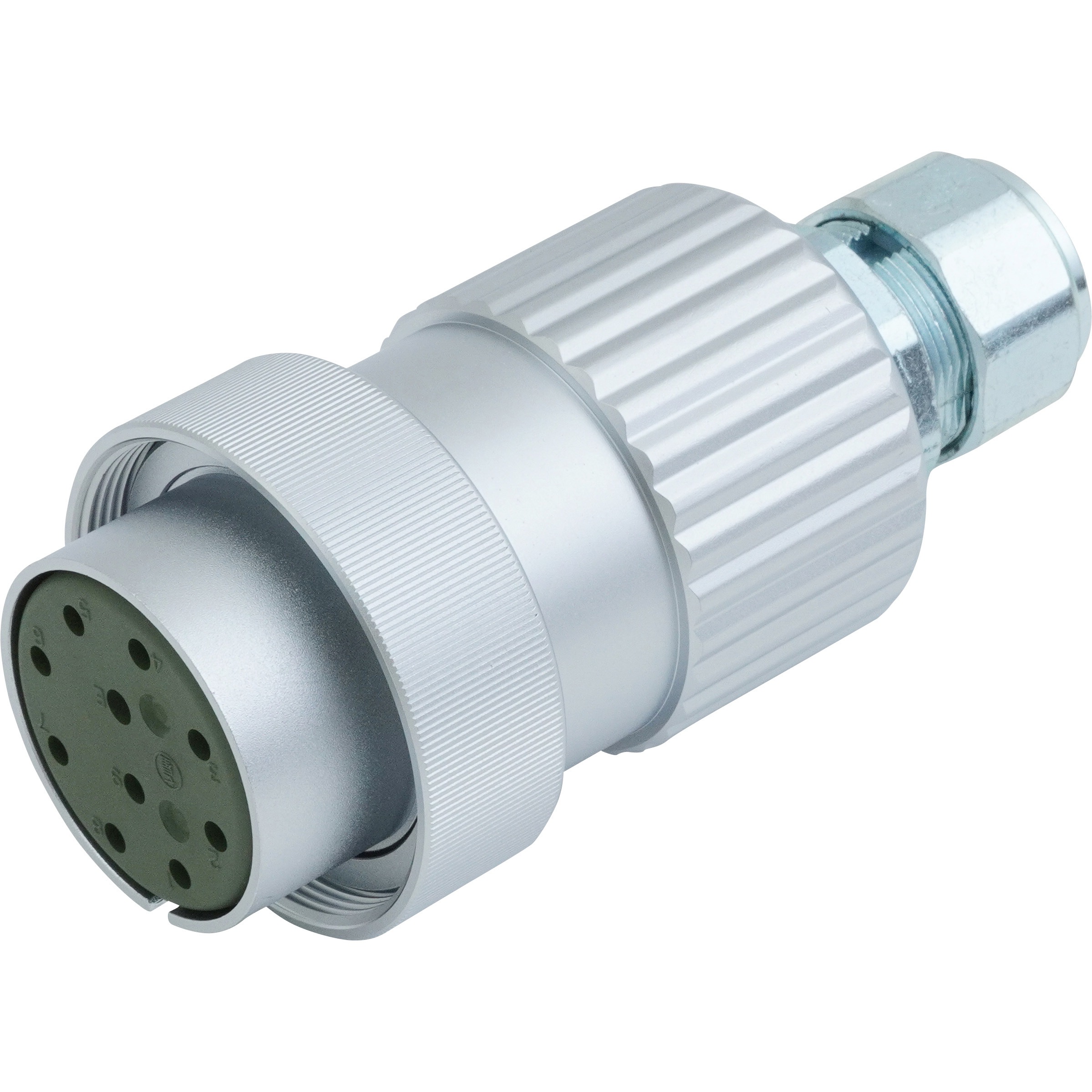 NT5010PF16 NTシリーズ工作機械用防水 防油コネクタ ストレートプラグ 七星科学研究所 丸型 ねじ結合方式 オス 極数10 シェルサイズ50  NT5010PF16