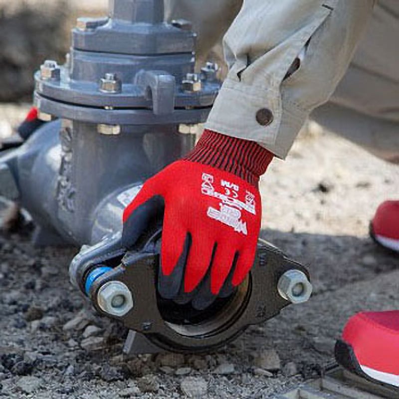 (まとめ) ユニワールド WONDER GRIP コンフォート レッド L WG-310-RD-L 1双 〔×30セット〕