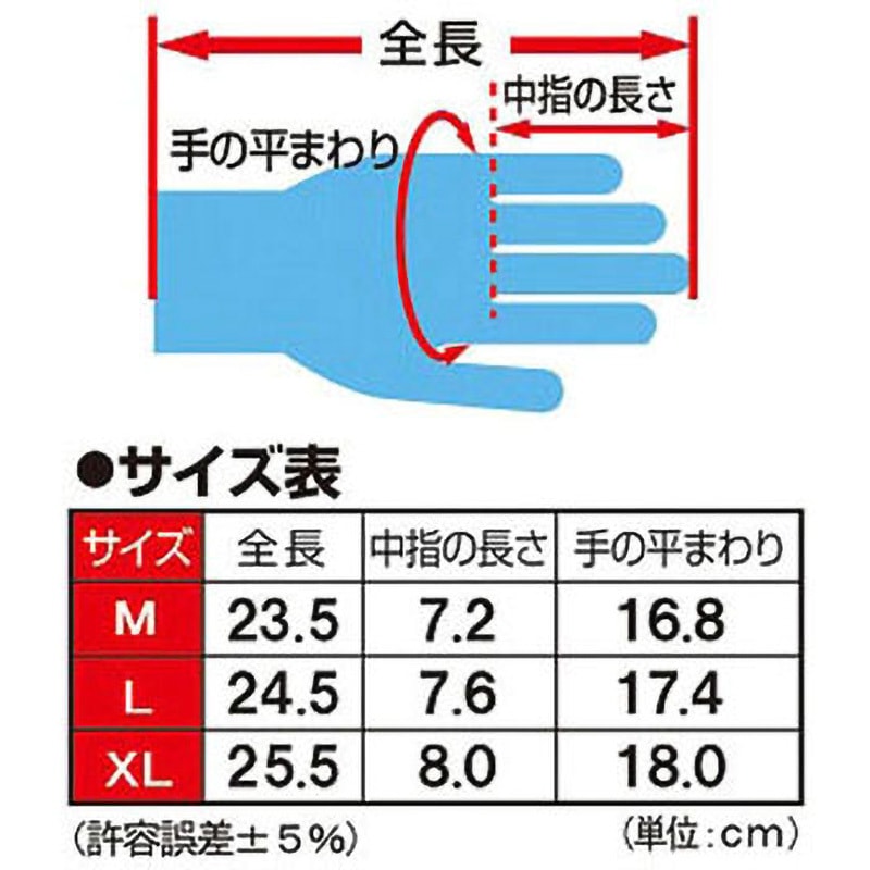 WG500 WONDER GRIP フレックス 13Gニトリル ユニワールド
