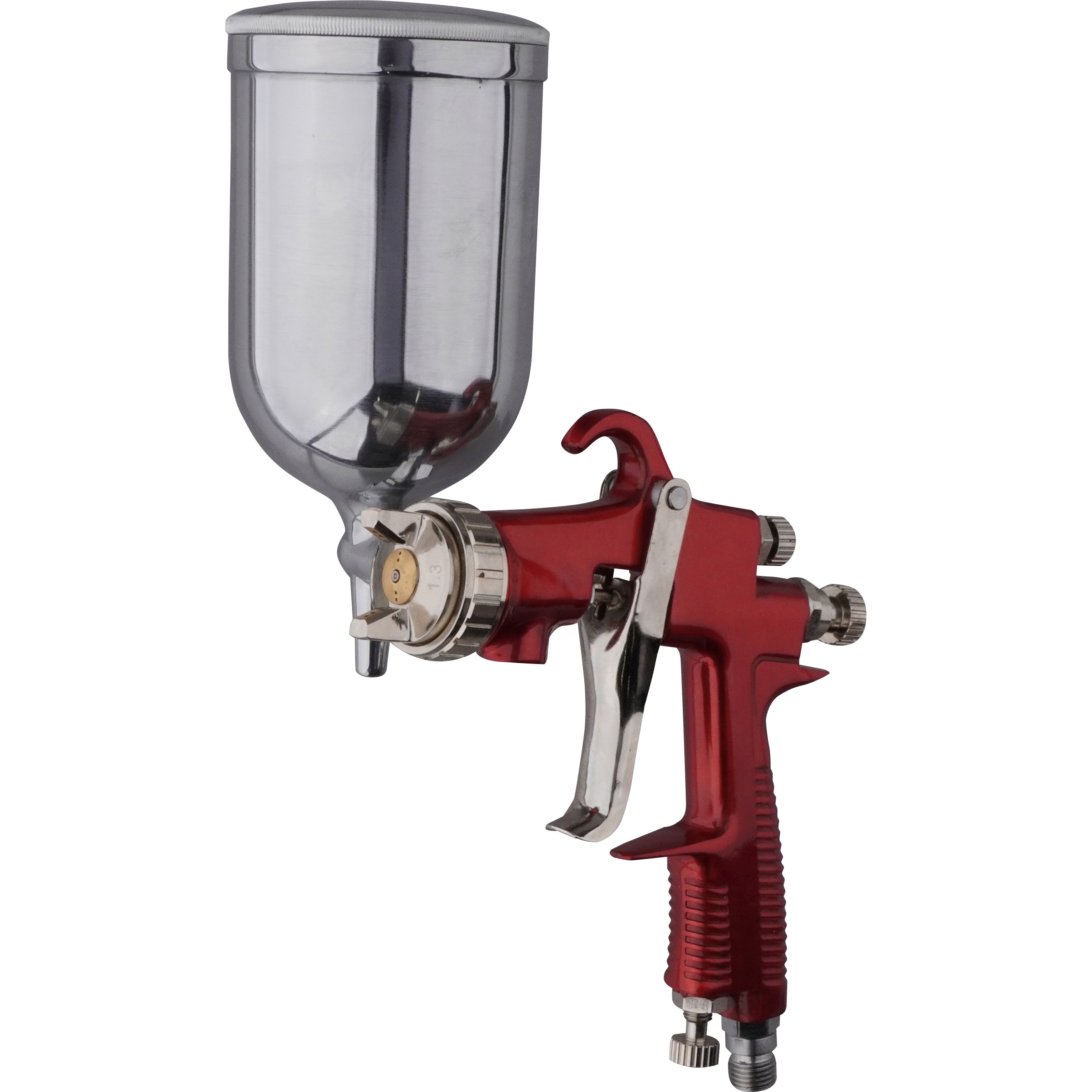 カップガン スプレーガン 重力式 ツノ付カップ付き セット 1セット モノタロウ