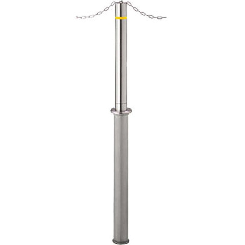 NEX-76M-T-S エキスポール 車止め NEXシリーズ チェーン貫通タイプ