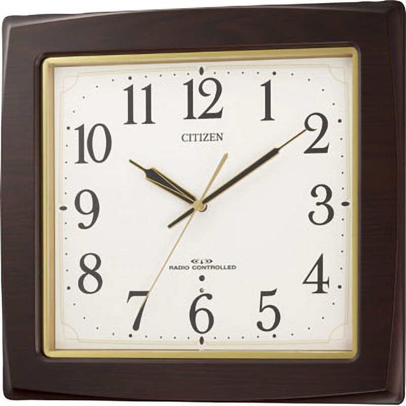 8MY455-006 電波掛時計 木枠 1個 リズム 【通販モノタロウ】 8,865円