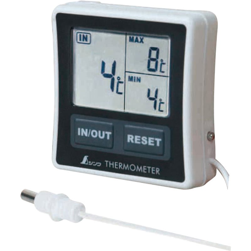 73042(校正証明:一般) 冷蔵庫用デジタル温度計 A シンワ測定 卓上式 校正証明書付 9,995円