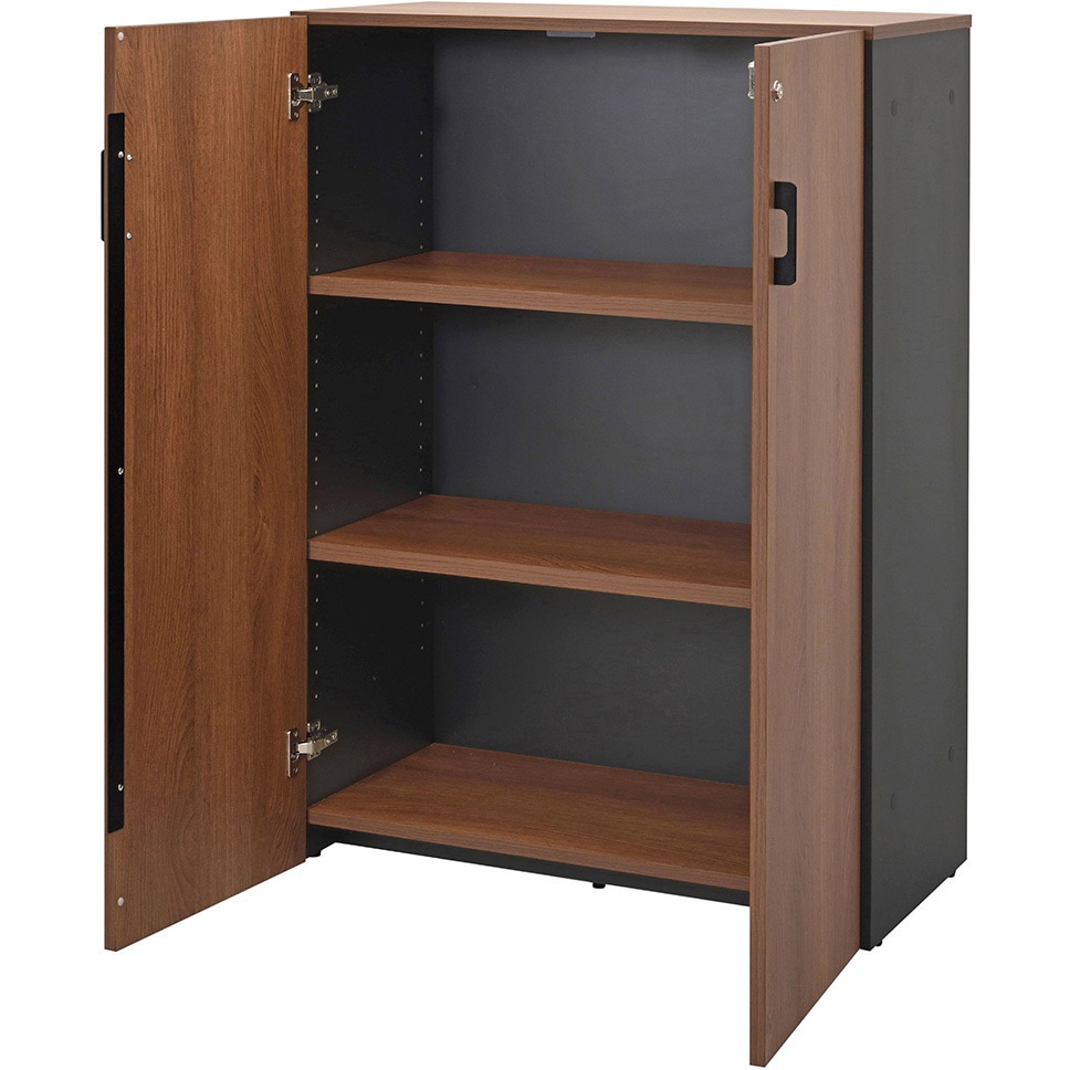 RFPS-8011DB-KD プラン木製シェルフ 扉付き アール・エフ・ヤマカワ 高