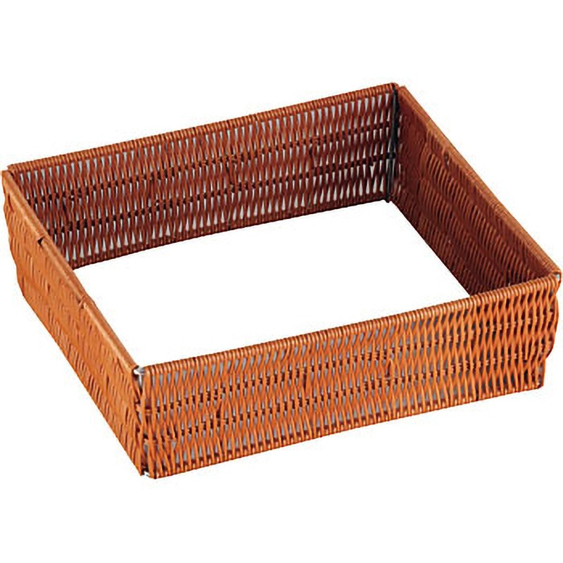 ‐ 樹脂ラタン ガストロノームパンフレーム 萬洋 2/3サイズタイプ ブラウン色