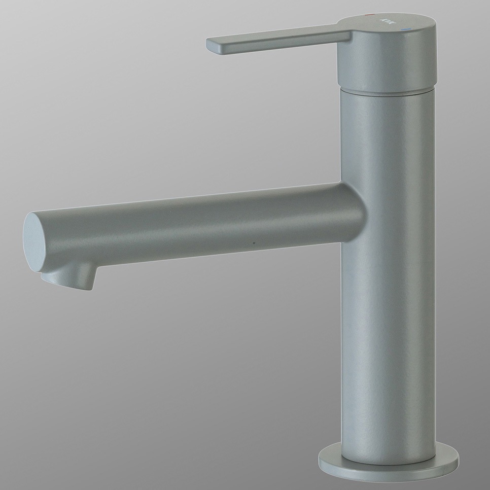 MSL190DEM6 シングル混合栓 マットグレー KVK ショートタイプ 一般地・寒冷地共用