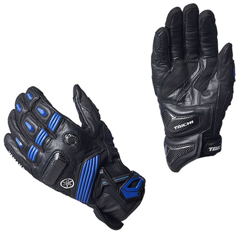 Q5FRSTY1100X YL4003 バイク用スポーツレザーグローブ ワイズギア ブラック/ブルー色 サイズXL 1個 Q5FRSTY1100X