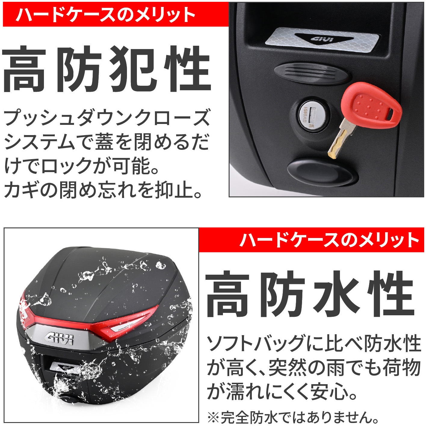 専用商品です。 61496 GIVI リアボックス モノロックケース GIVI(ジビ) 容量30L
