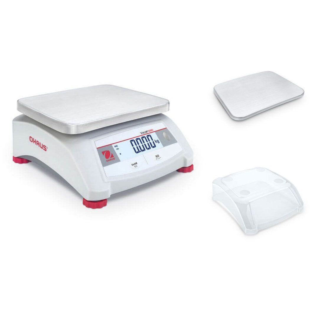 V12P30JP+30559107+30559105 フードスケール(バロー1000シリーズ)+ステンレス製計量皿(大サイズ)+表示部保護カバーセット 1セット オーハウス 【通販モノタロウ】
