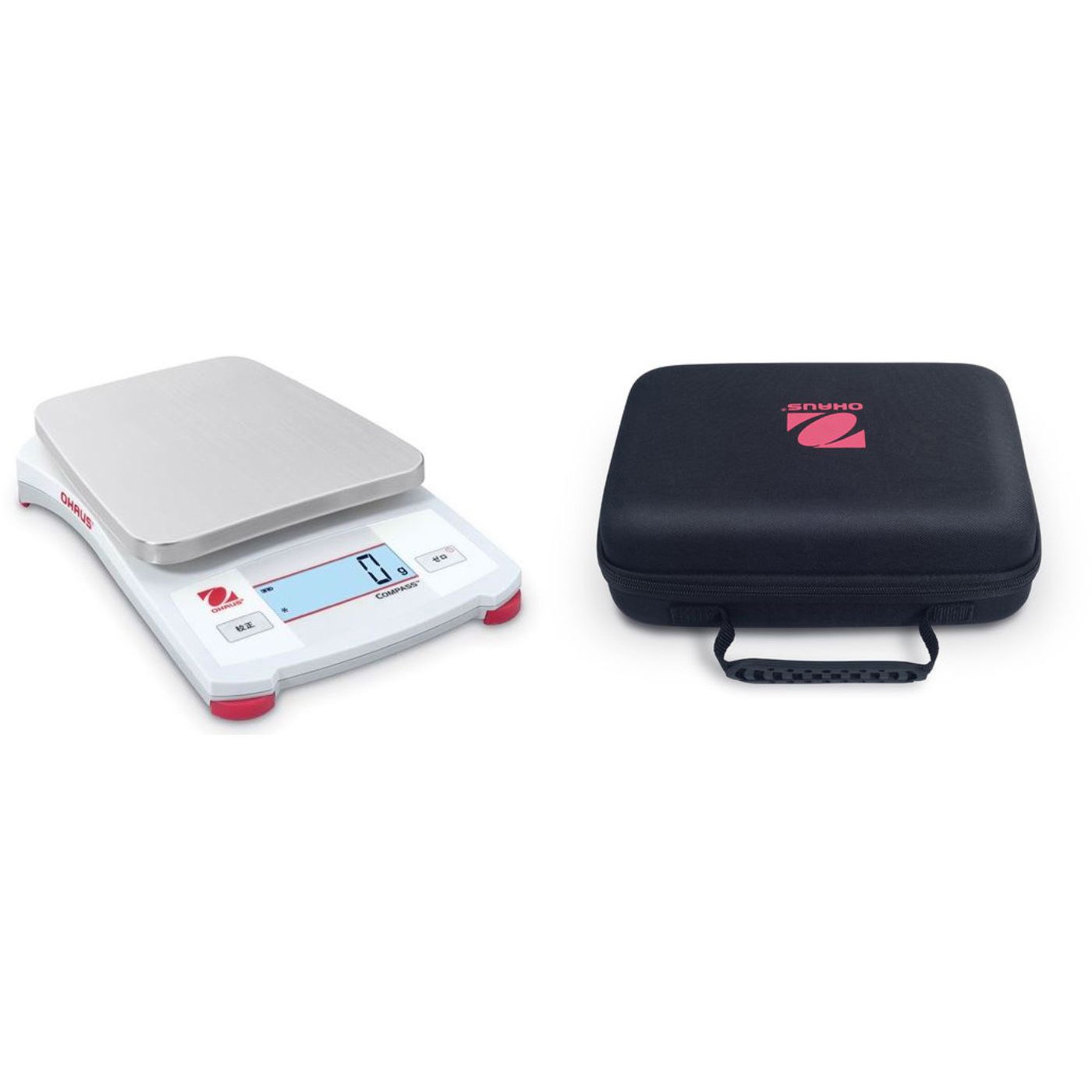 CX5200JP+30467763(校正企業実施一般校正証明書・トレサビリティ体系図付き) ポータブル天びん(コンパスCXシリーズ)+キャリングケースセット オーハウス ひょう量5200g 最小表示1g