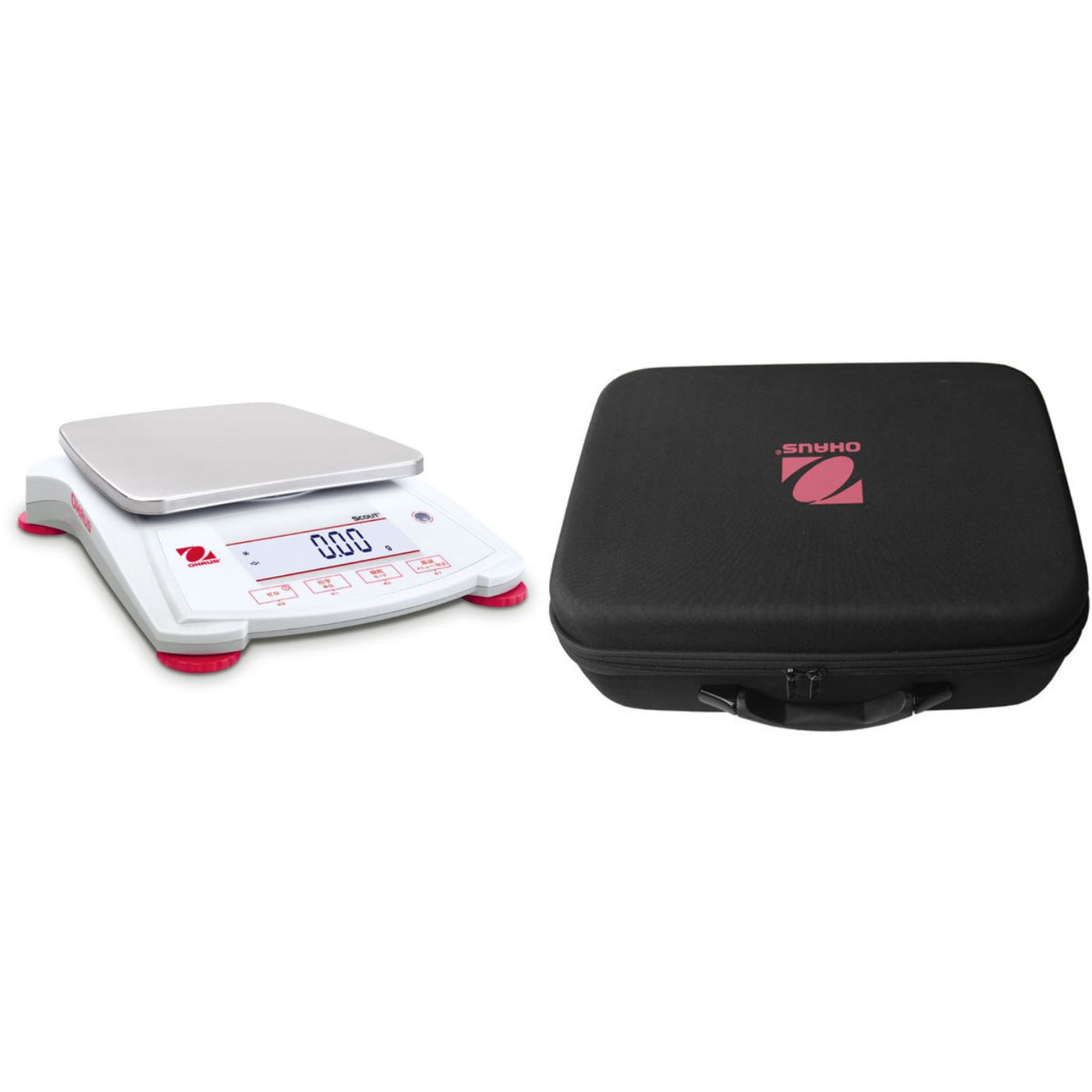 オーハウス ポータブル天びん スカウトSPXシリーズ （バックライト付きLCDディスプレイモデル）SPX1202JP オーハウス ポータブル電子天秤 202×224×54mm 1200g 1個 SPX1202JP