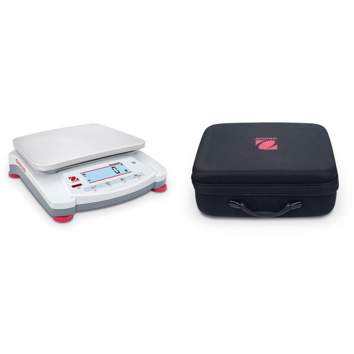 NVT22000JP+30467963(校正企業実施一般校正証明書・トレサビリティ体系図付き) ポータブル天びん(ナビゲーターシリーズ)+キャリングケースセット オーハウス ひょう量22000g 59,388円