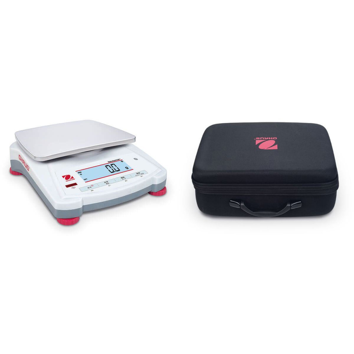NV221JP+30467963 ポータブル天びん(ナビゲーターシリーズ)+キャリングケースセット オーハウス 最小表示0.1g