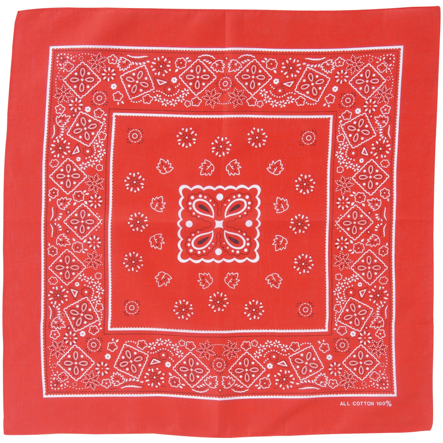 1243 バンダナ アーテック[学校教材・教育玩具] 赤色 寸法550×550mm