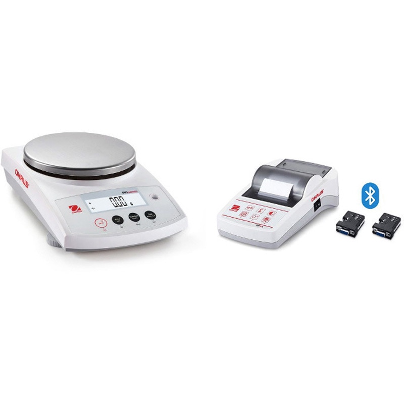 PR2202JP/E+SF40A/BT 上皿天びん(パイオニアPRシリーズ)+プリンタ(Bluetoothモデル)セット オーハウス ひょう量2200g