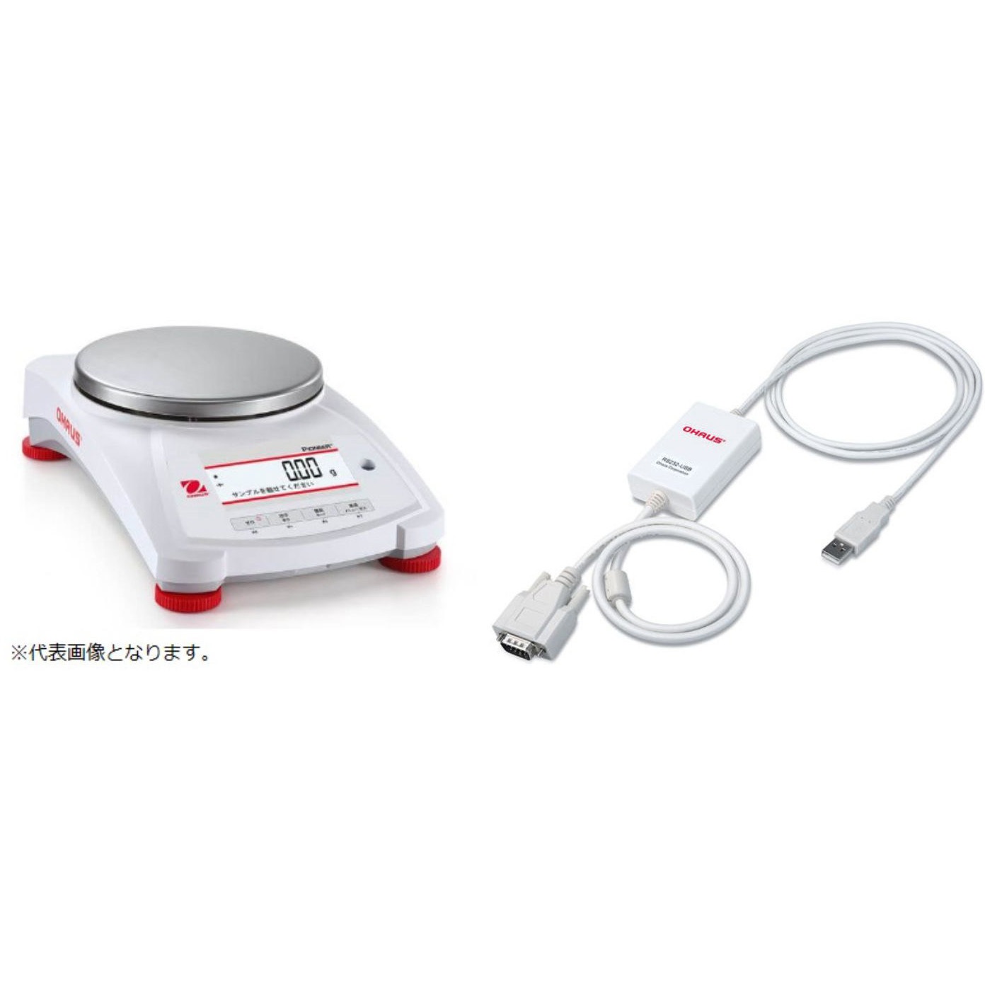 PX2202JP+30304101(英語版一般校正証明書付) 分析天びん(パイオニアPXシリーズ)+RS232 USB インターフェイス(標準タイプ用)セット オーハウス ひょう量2.2g