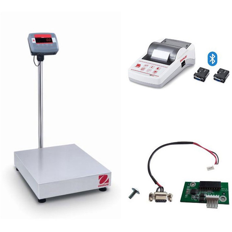 D24PE150FX+SF40A/BT+30101019 台はかり(ディフェンダー2000シリーズ)+プリンタ(Bluetoothモデル)+RS232キットセット オーハウス ひょう量150kg