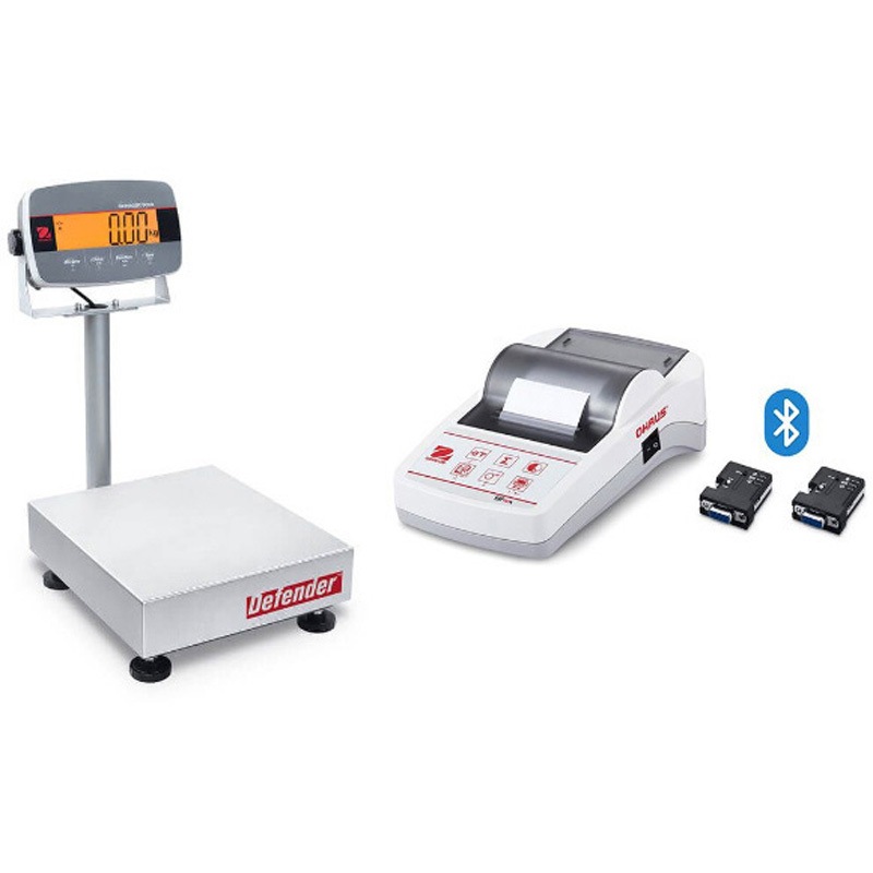 I-D33P60B1R1JP+SF40A/BT(英語版一般校正証明書付) 台はかり(ディフェンダー3000シリーズ)+プリンタ(Bluetoothモデル)セット オーハウス ひょう量60kg 109,900円