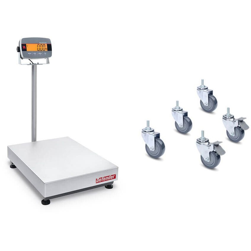 i-D33P300B1X2JP+30372146 台はかり(ディフェンダー3000シリーズ)+車輪キットセット 1セット オーハウス 【通販モノタロウ】