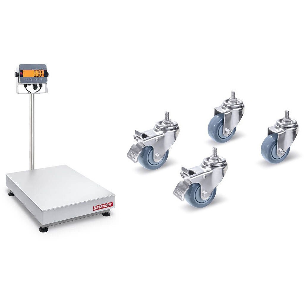 i-D33XW150C1X7JP+30616409 台はかり(ディフェンダー3000シリーズ)+車輪キットセット 1セット オーハウス 【通販モノタロウ】