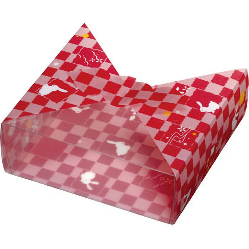 FS-400 うさぎ 風呂敷ケース 大森 寸法121×121×42mm 1箱(200枚)