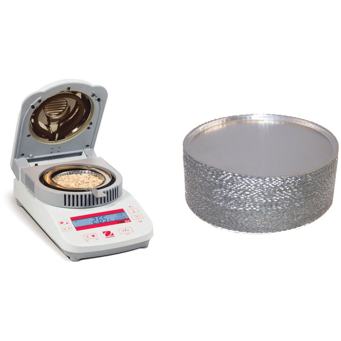 MB23+30585411 水分計(MBシリーズ)+水分計用使い捨てアルミ皿セット 1セット オーハウス 【通販モノタロウ】