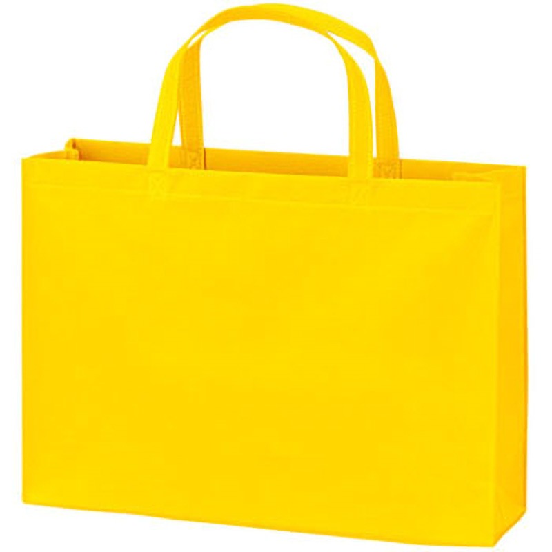 LC480 ベーシックトート75 A4 エーワン[不織布] イエロー色 A4横サイズ 1セット(50枚×4袋) LC480