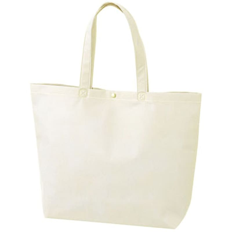 LC531 カジュアルトート 小 (ホック付) エーワン[不織布] 生地目付75g 白色  1セット(50枚×4袋) LC531