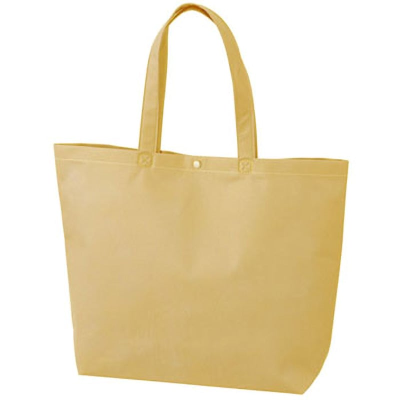 LC531 カジュアルトート 小 (ホック付) エーワン[不織布] 生地目付75g ベージュ色  1セット(50枚×4袋) LC531