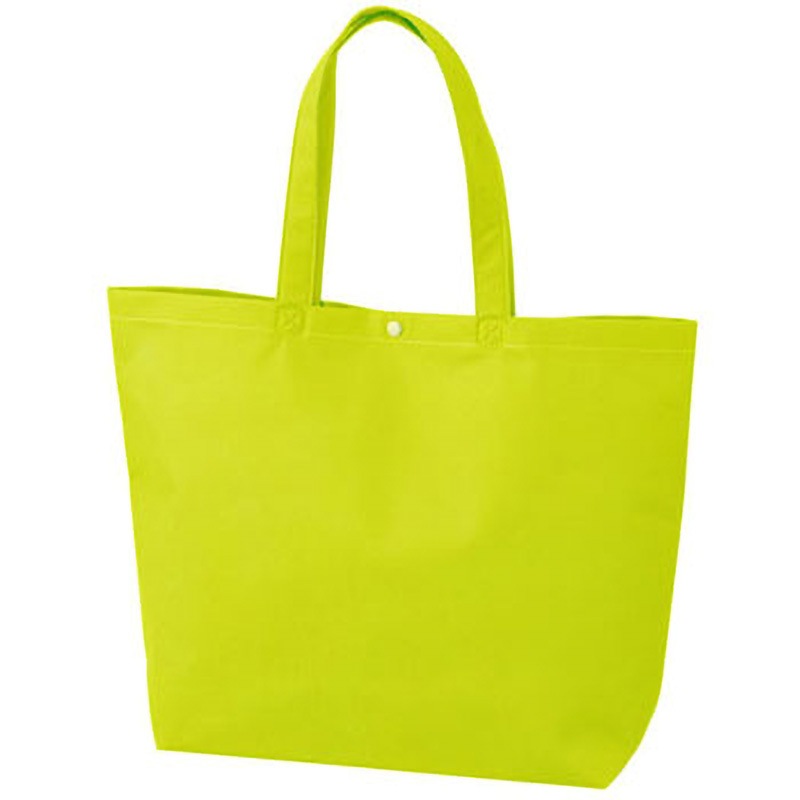 LC531 カジュアルトート 小 (ホック付) エーワン[不織布] 生地目付75g マスカットグリーン色  1セット(50枚×4袋) LC531