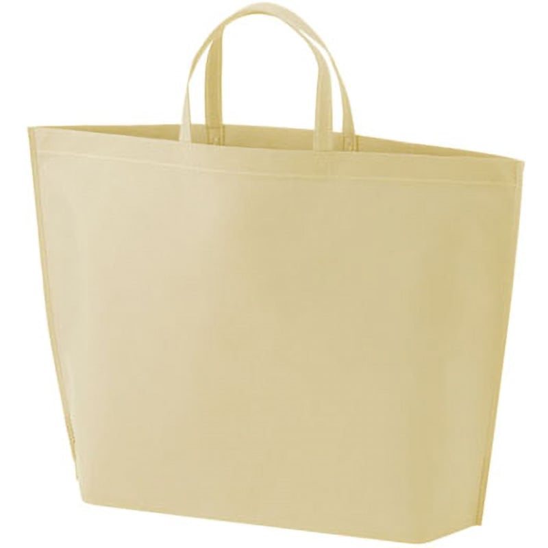 LC733N シンプルトート エーワン[不織布] 生地目付75g ベージュ色 大サイズ 1セット(50枚×4袋) LC733N