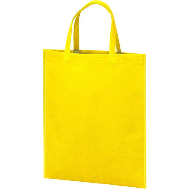 LC820 アドバッグ75 持ち手付 (A4縦 マチなし) エーワン[不織布] イエロー色  1セット(50枚×4袋) LC820