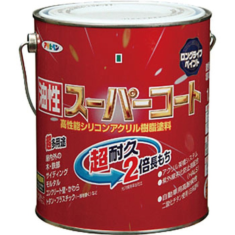 超耐久シリコンアクリル鉄部塗料6kg 油性スーパーコート アサヒペン シリコンアクリル樹脂 屋内外兼用