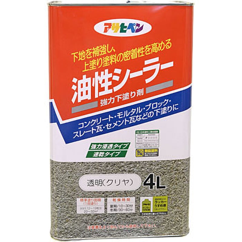 Amazon | アサヒペン 塗料 ペンキ 油性シーラー 7L 透明 クリヤ