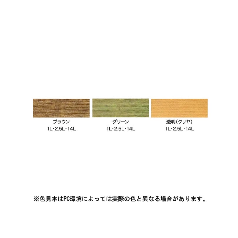 木材防虫防腐ソート アサヒペン 油性 透明(クリヤ)色 1缶(14L