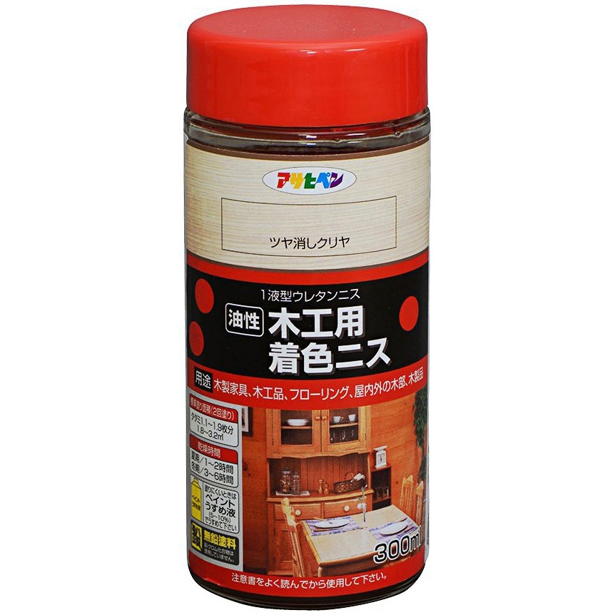 Amazon | アサヒペン 水性２液ウレタンニス ３００Ｇセット 透明（クリヤ） ６缶セット | 【セット買い】アサヒペン 水性ウレタンニス 300ml 透明（クリヤ） 10個セット