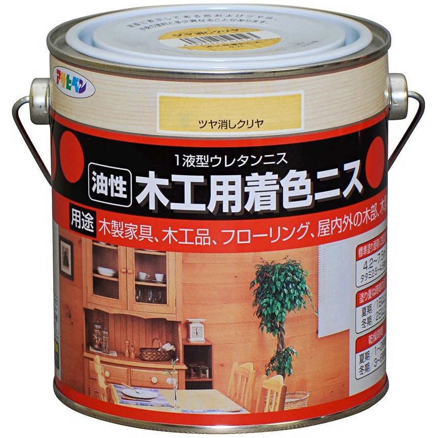 アサヒペン 水性ニス １００ＭＬ マホガニー 5缶セット アサヒペン - 水性ウレタンニス - ０．７Ｌ - ツヤ消しクリヤ 5缶セット【BT-45】  水性つや消しニス つや消しクリヤ 300ML【3個セット】 アサヒペン - 水性つや消しニス - ３００ＭＬ - つや消しクリヤ 【セット買い】アサヒペン 水性ウレタンニス 100ml マホガニー 5個セット