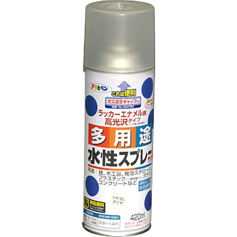 水性多用途スプレー アサヒペン 水溶性アクリル樹脂 ツヤ消しクリヤ色