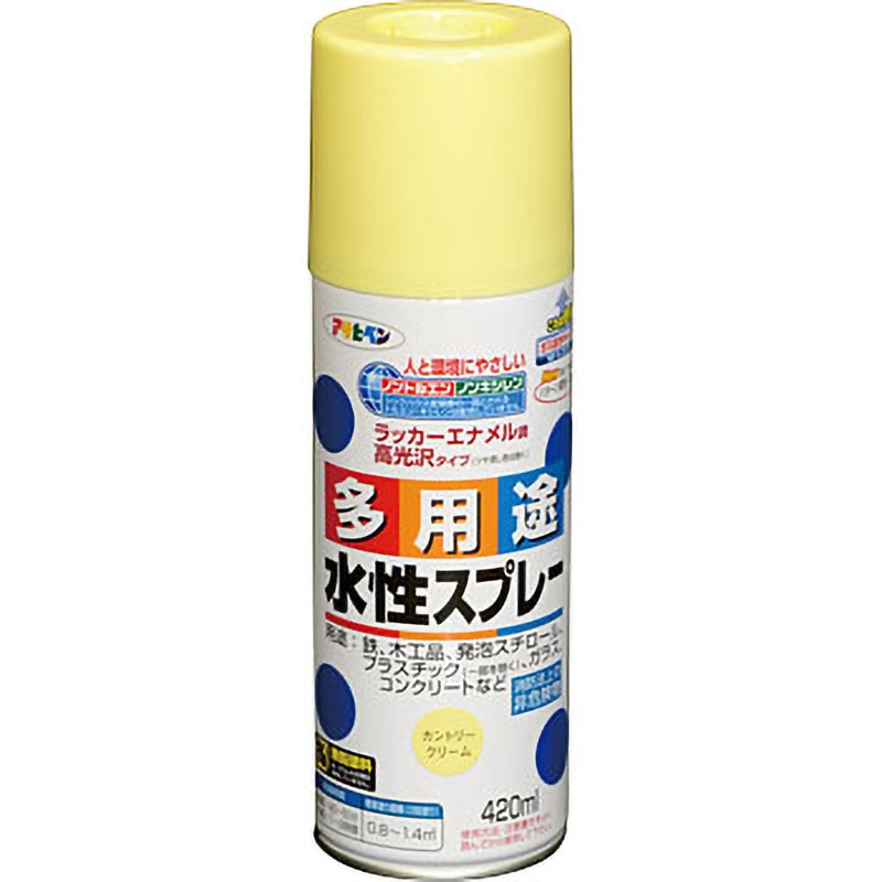 Amazon | アサヒペン 水性多用途スプレー 420ML ブリックレッド