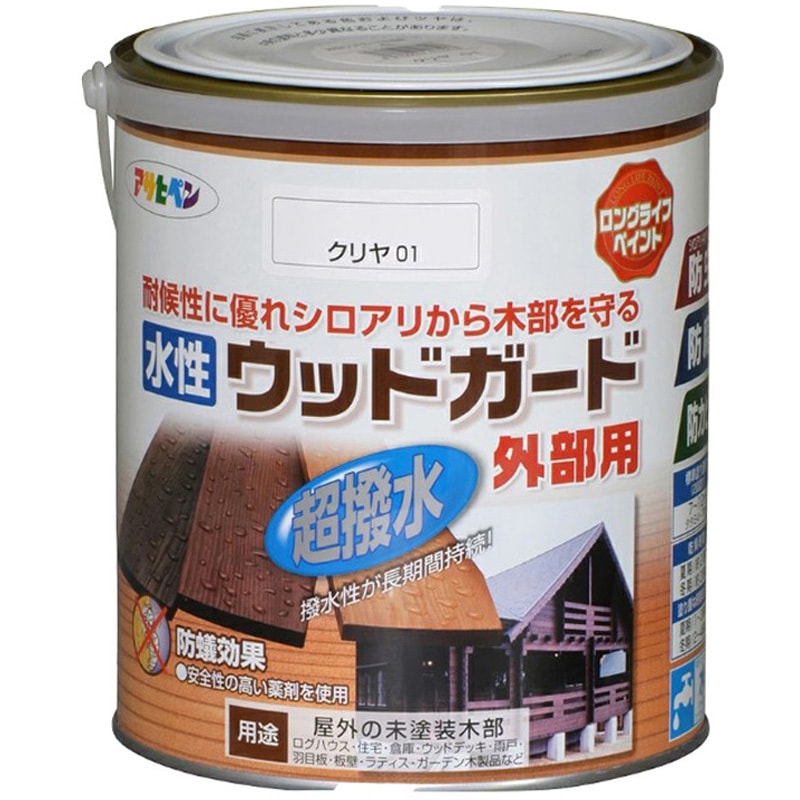 アサヒペン 油性ウッドガード 外部用 14L 透明(クリヤ)01 Amazon | アサヒペン 油性ウッドガード 外部用 0.7L クリヤ 01 | 塗料