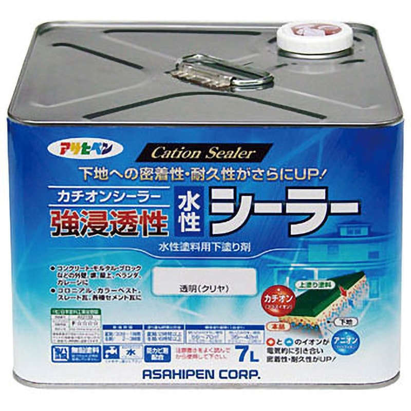 強浸透性水性シーラー アサヒペン 耐久 透明(クリヤ)色 - 【通販