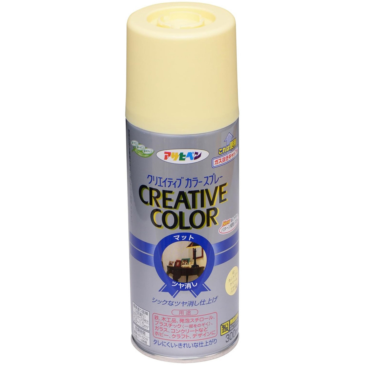 2 クリエイティブカラースプレー アサヒペン 屋内外兼用 油性 つや消