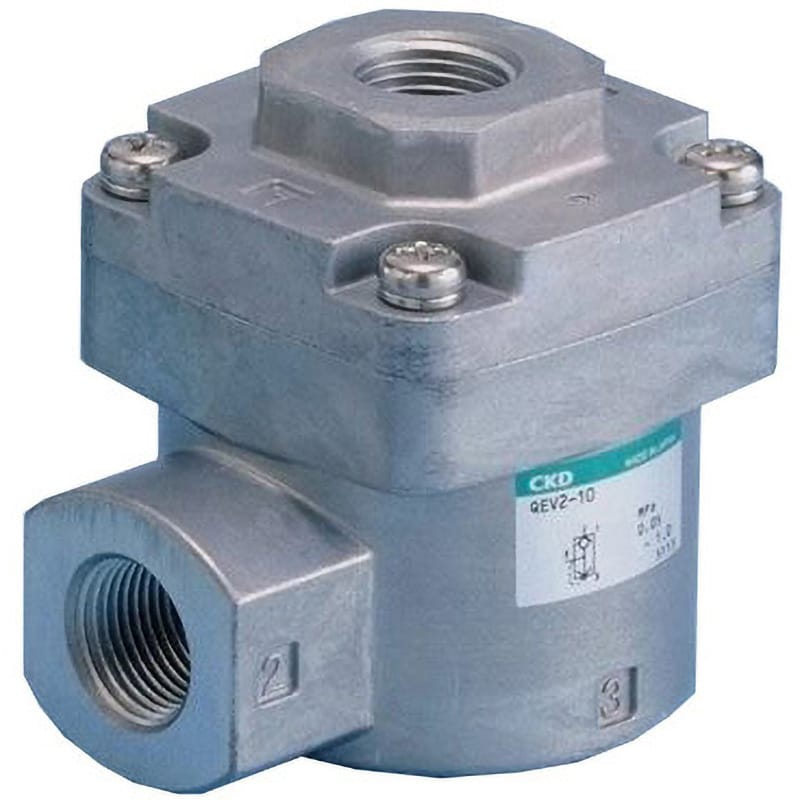 QEV2-10 急速排気弁 CKD ねじの種類Rc 管接続口径3/8×3/8×1/2