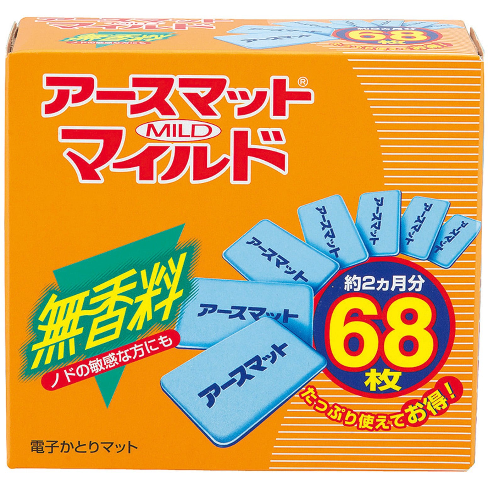 152114 アース マット マイルド 1個(68枚) アース製薬 【通販モノタロウ】