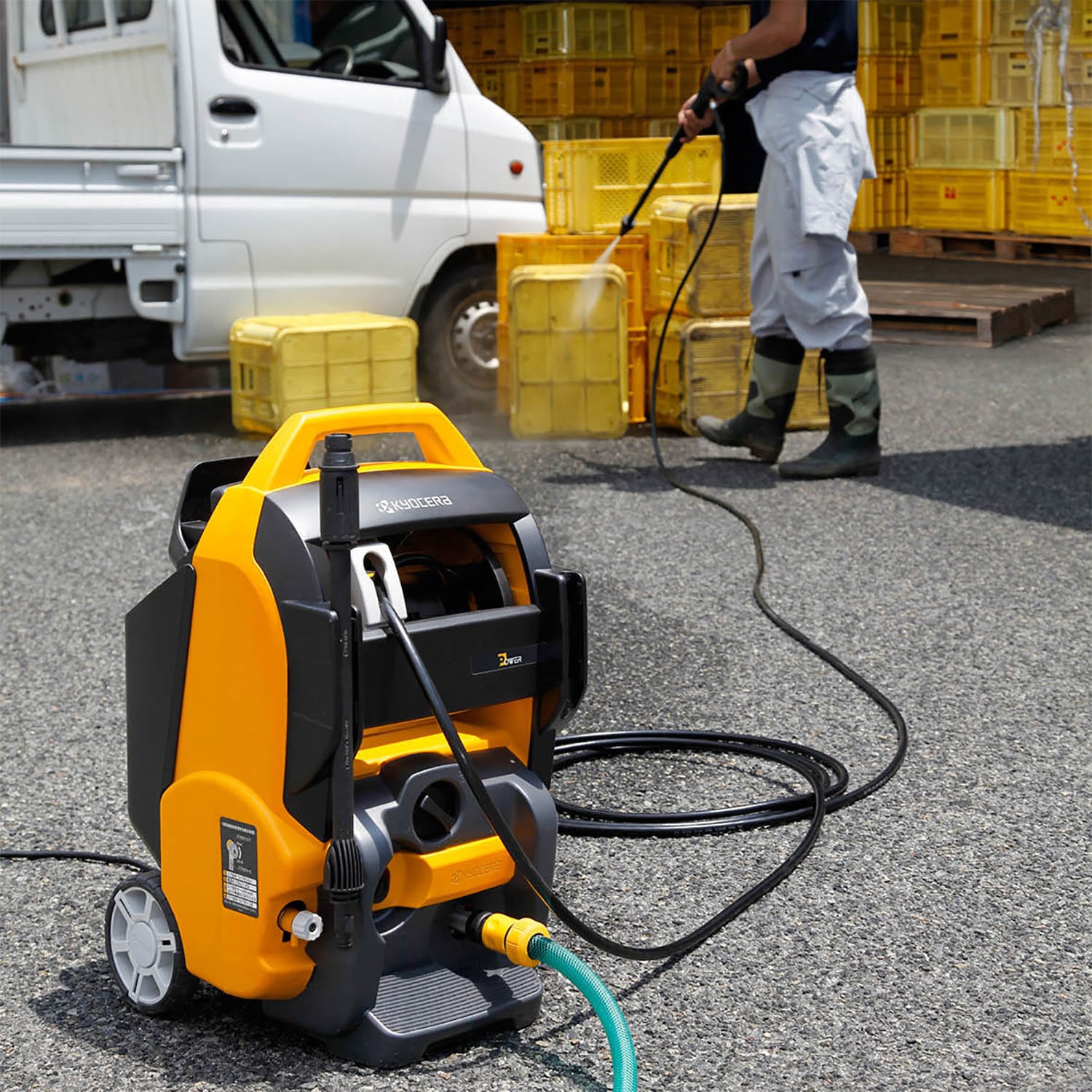 ☆リョービ RYOBI AJP-2100GQ 高圧洗浄機◇静かでタフな高圧洗浄機